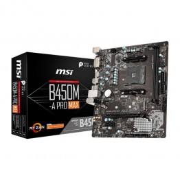 Placa de baza MSI B450M-A Pro Max, mATX, AMD B450, AM4